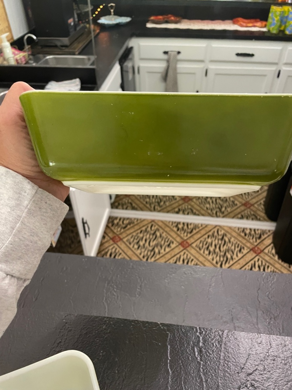 Pyrex Verde Frigie Set- No Lids Vintage Yellow Glass Baking/Storage Dish Set - Picture 4 of 15